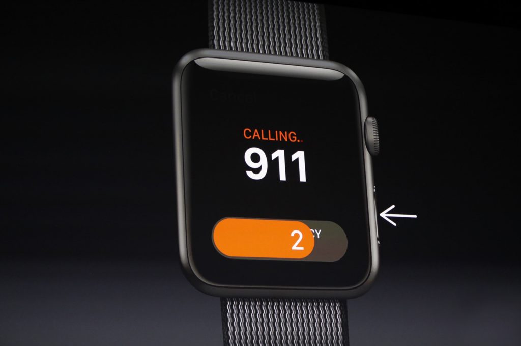 Apple WatchOS 3 emergency call feature