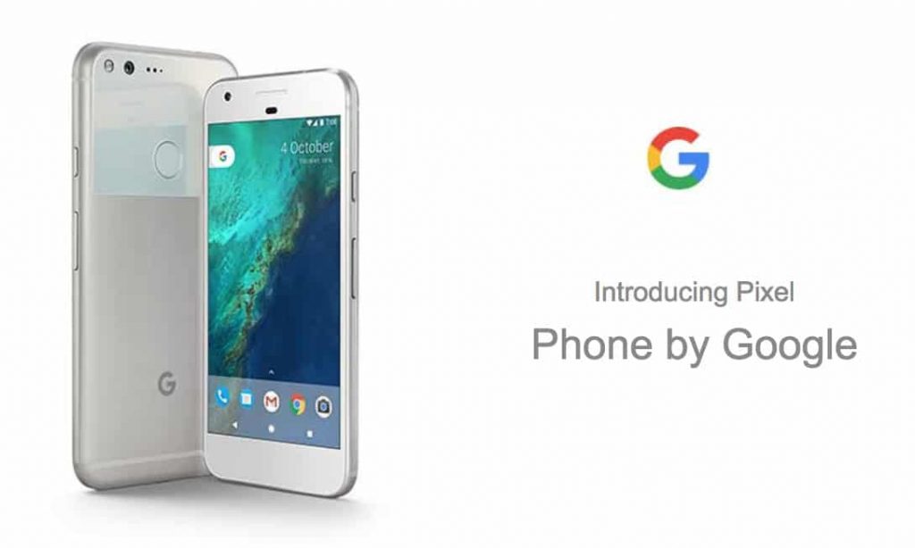 pixel-google white